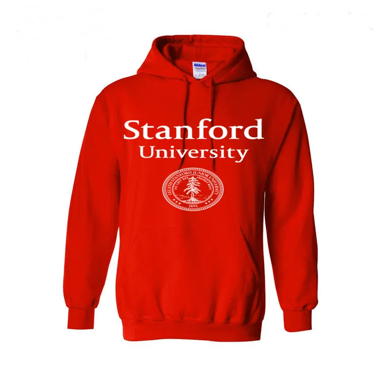 NCAA Hoodies Stanford University Badge Mens Hoodies and Sweatshirts