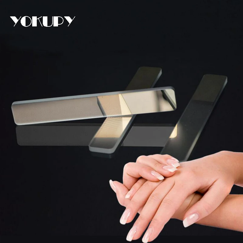 

Durable Nanotechnology Glass Nail File Buffer Sanding Polishing Grinding File Transparent DIY Professional Manicure Art Tool New