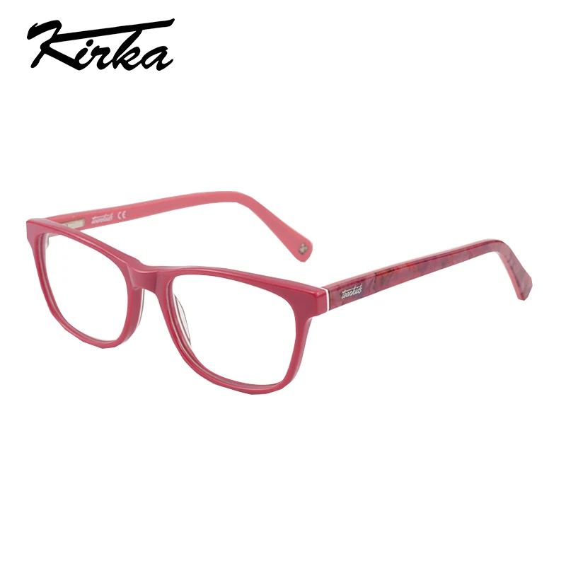 

Kirka Acetate kids Eyeglasses Frame Cute Designer Optical Myopia Glasses Brand Safety Glasses Frame for Children 2-13 years old