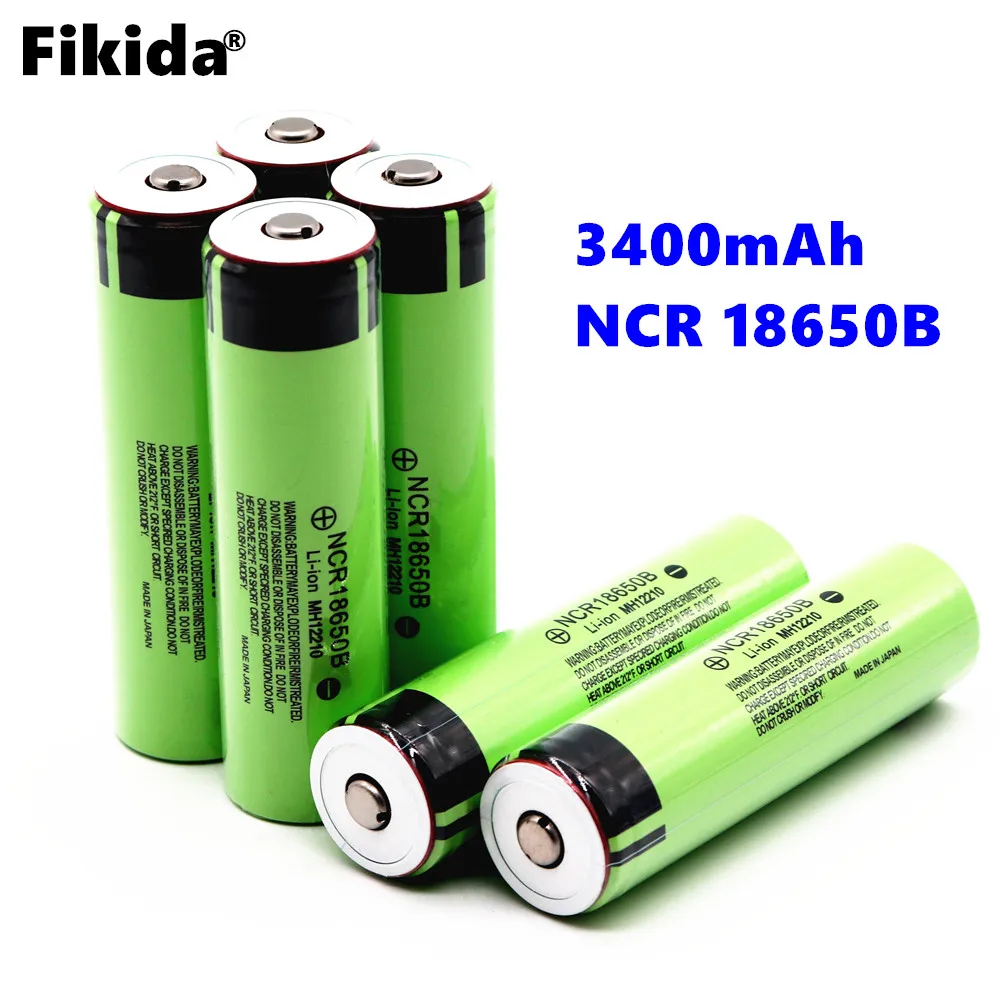 

High capacity 18650 Battery 3400mAh 3.7V NCR18650B For Panasonic Electric toys Rechargeable Lithium Ion Battery (NO PCB)