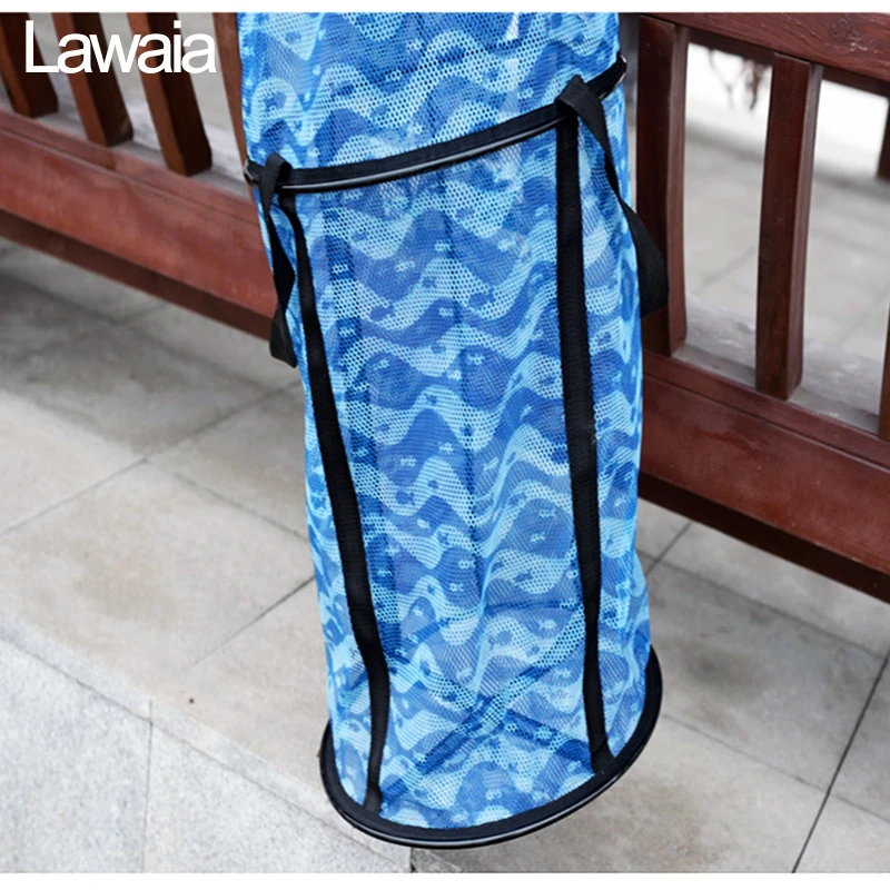 

Lawaia Landing Fishing Net Cage Quality Camouflage Fisherman Small Mesh Fish Trap Universal Positioning Fyke Net fishing cages