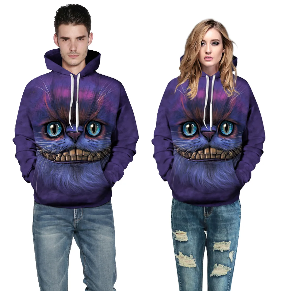 2017 Autumn Winter Space Galaxy Hoodies Men/Women Hooded Hoodies With Cap 3d Sweatshirt Print Lovers Unlined Upper Garment