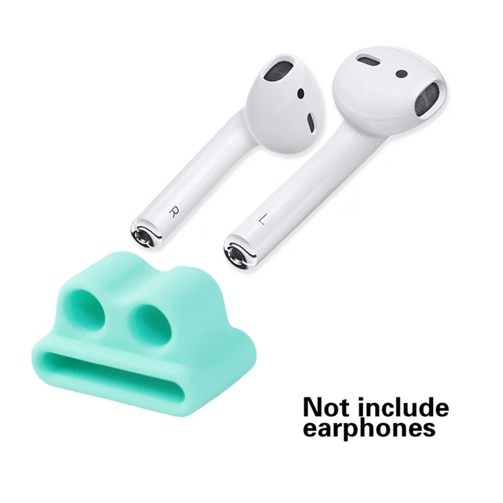 Ouhaobin силиконовый защитный чехол для Apple AirPods& Аксессуары Анти-потерянный ремешок силиконовый чехол Обложка держатель для кожи 327#2