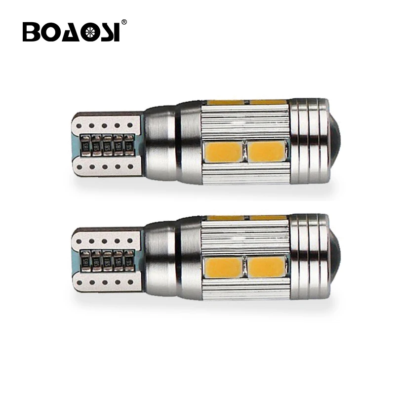 

BOAOSI 2x 194 168 T10 LED W5W Canbus License Plate Bulb 5630 SMD Car Sidemarker Parking Width Interior Dome Light Reading Lamp