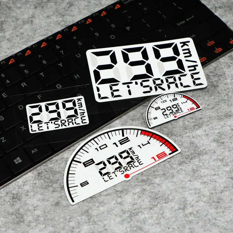 

GalonDeco Let's Race 299km/h MOTO GP Sticker Motorcycle Reflective Sticker Decals Motor Helmet Fashion Sticker