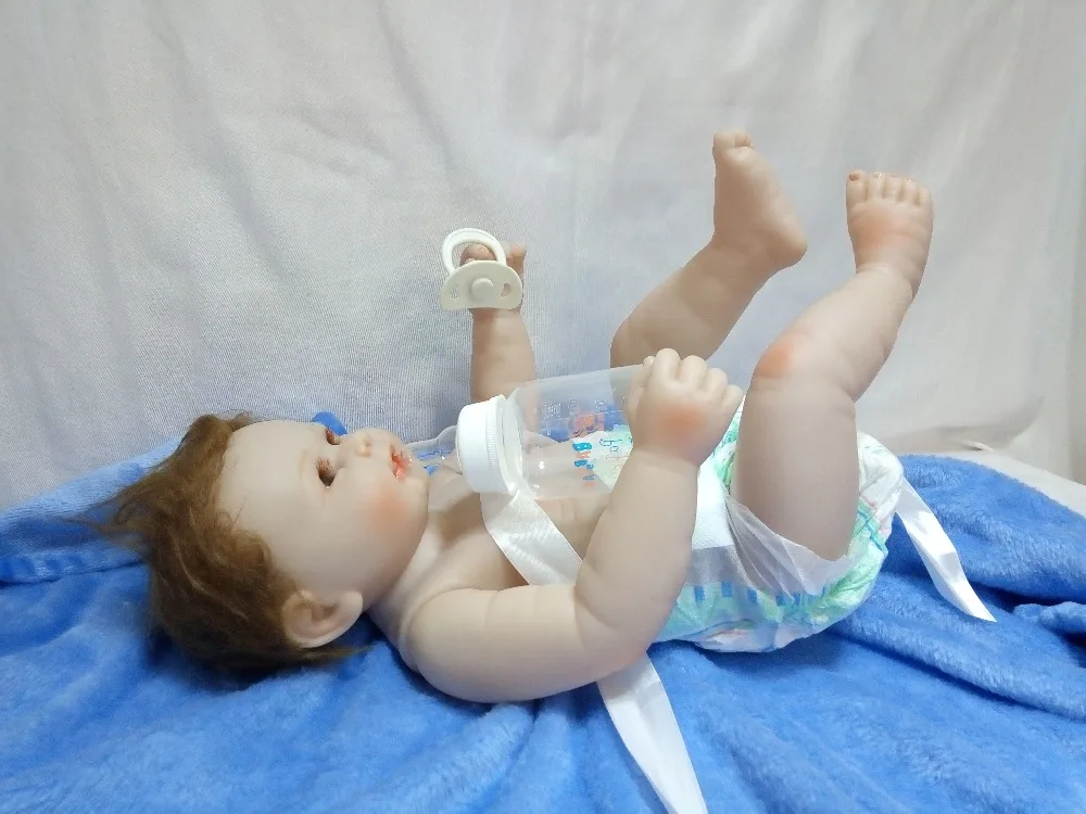 20 дюймов полный винил куклы для девочек игрушки силиконовые reborn baby boy Кукла 50 см игрушка тигр-девочка детская подарки на день рождения для мамы