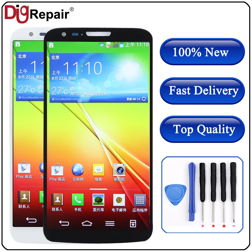 

AAA For LG G2 lcd For LG G2 Screen D802 D805 LCD Display Touch Screen Digitizer D802 LCD Assembly Replacement Parts D802 display