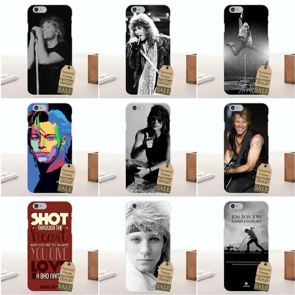 Rock Star Jon Bon Jovi для Apple iPhone 4 4S 5 5C SE 6 6S 7 8 Plus X LG G4 G5 G6 K4 K7 K8 K10 мягкий персонализированный