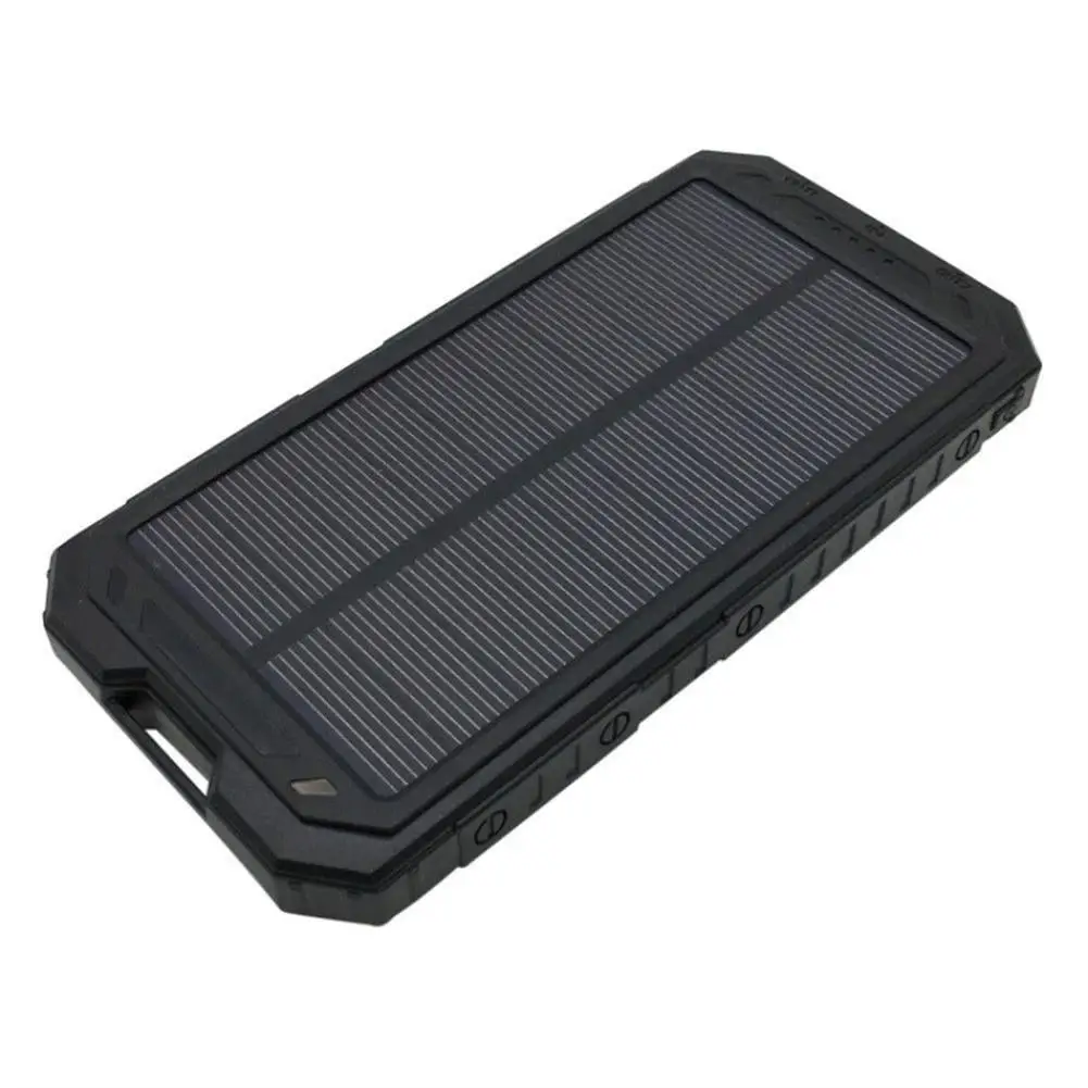 إضاءة خارجية مقاومة للمياه المحمولة المحمول الشمسية مصباح شاحن المزدوج USB بطارية علبة صندوق شحن كيت الهاتف شاحن