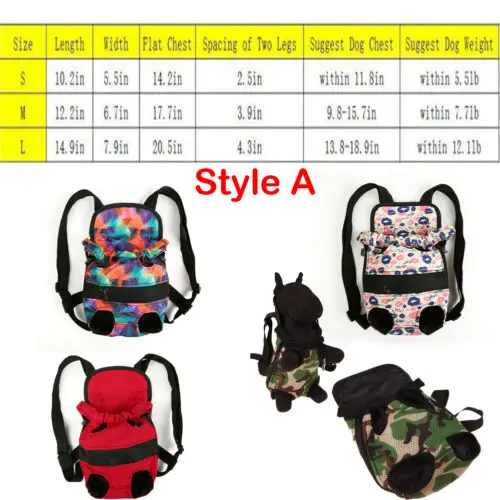 Limit 100 Hot Pets Carrier Backpack Adjustable Pet Front Cat Dog Travel Bag Leg Out S-XL
