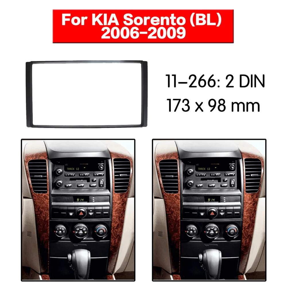 Автомагнитола Fascia с рамкой для KIA Sorento (BL) 2006 2009 комплект креплением на 2