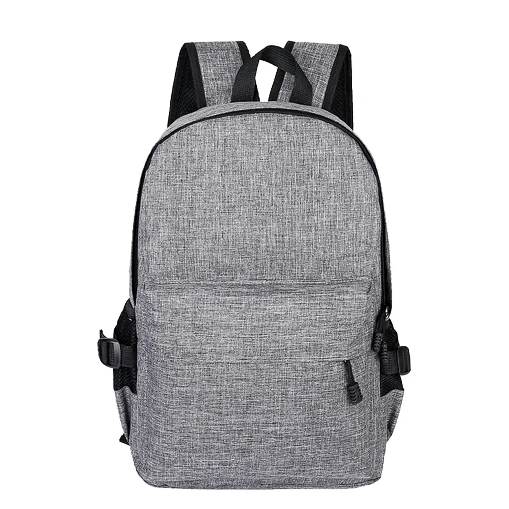 Modish брендовый мужской деловой повседневный рюкзак для ноутбука, Студенческая сумка, уличный рюкзак для путешествий с USB, дропшиппинг, bolso mochila mujer - Цвет: Серый