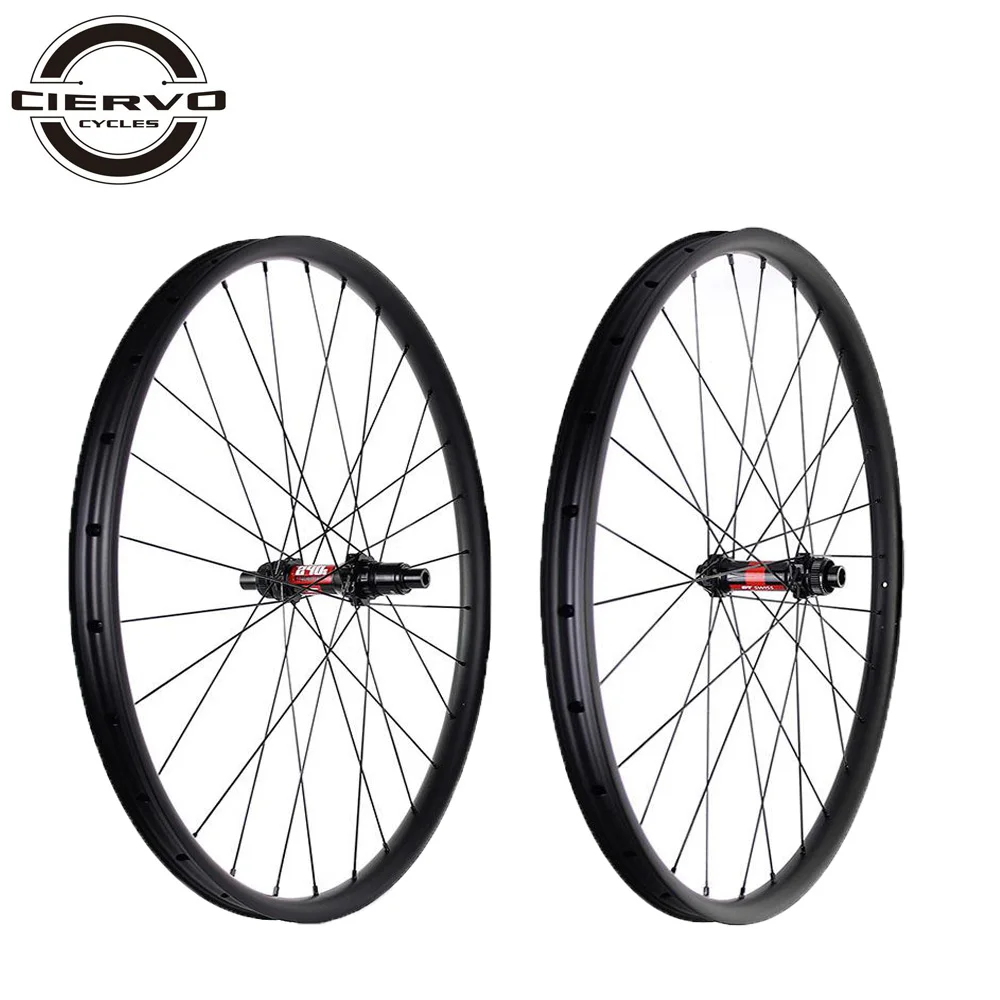 

1220g SUPER LIGHT BOOST Carbon Wheelset 29er 650B MTB XC 25mm x 27mm Hookless Clincher Tubeless Straight Pull Mountain Wheels
