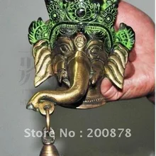 HDC0709 Непал металлический Бог слон, латунь, домашний декор, дверной звонок ручка, металл, народное искусство