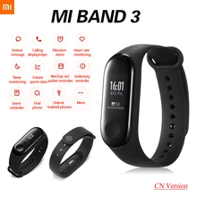 Original Xiaomi Mi Band 3 Sport Smart Band Fitness Bracelet Pedometer Heart Rate Smart Wristband Touch Screen OLED Bluetooth 4.2