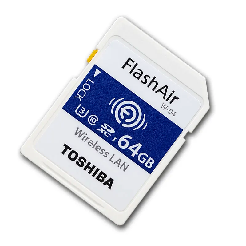  Newest TOSHIBA WI-FI Memory SD Card W-04 32GB SDHC U3 Class 10 Wireless SD Memory Card 64GB SDXC Fl