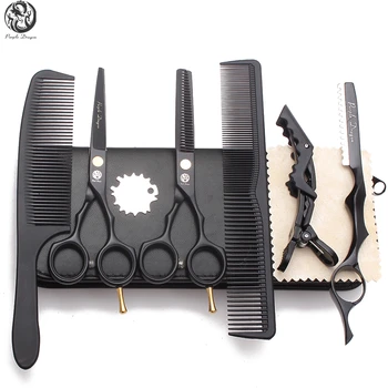

Suit 5.5In. Stainless Purple Dragon Haircut Set Normal Scissors Thinning Shears Barber Scissors Professional Hair Scissors Z1104
