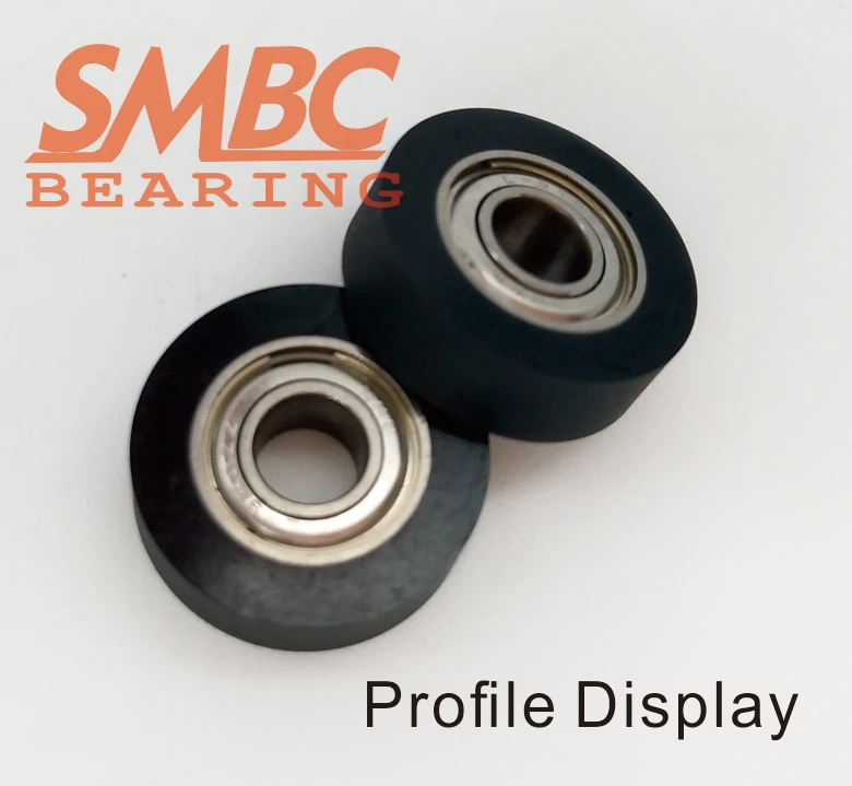 10pcs [UMBB4-13]Free shipping 10PCS Polyurethane PU Rubber Bearing 684zz sorting machine sliding roller pulley