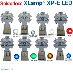 5 шт./лот 3 Вт Cree Solderless XPE XP-E высокое Мощность светодиодный излучатель нейтральный белый холодный белый теплый белый красный зеленый синий