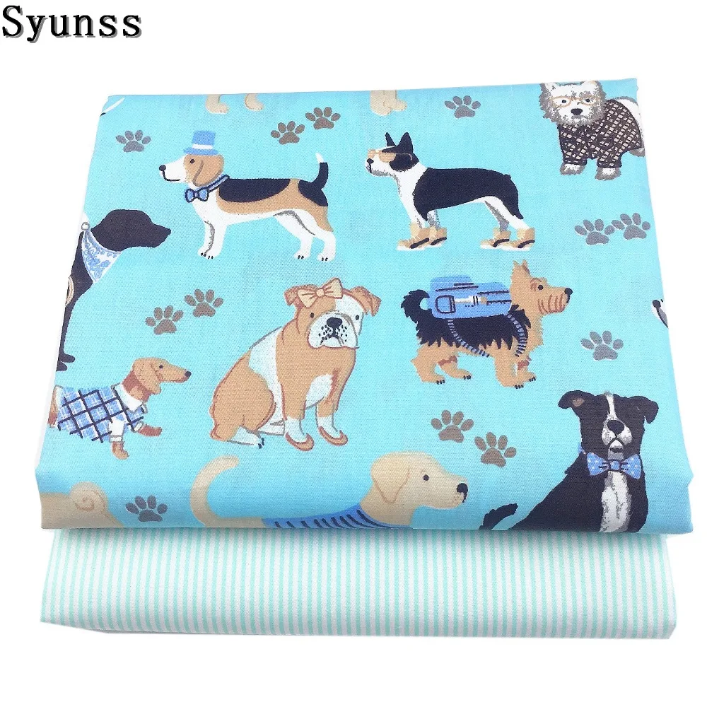 100/% Cotton Fabric 160cm wide, Grey Pets