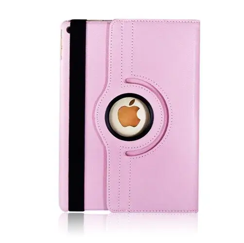 Новинка, чехол для iPad mini 1 mini 2 mini 3, вращающийся на 360 градусов, откидная подставка, A1432 A1454, защитный чехол 7,9 '', чехол для iPad mini 1 2 3, смарт-чехол - Цвет: Розовый