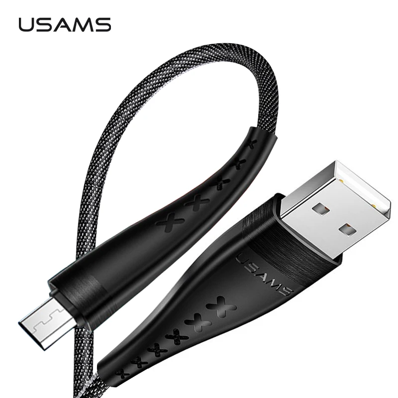 USAMS المصغّر usb كابل 2A سريع شحن سلك البيانات الحبل سلك Microusb كابل الشاحن لسامسونج Xiaomi شاحن هاتف محمول يعمل بنظام تشغيل أندرويد كابلات USAMS المصغّر usb كابل 2A سريع شحن سلك البيانات الحبل سلك Microusb كابل الشاحن لسامسونج Xiaomi شاحن هاتف محمول يعمل بنظام تشغيل أندرويد كابلات