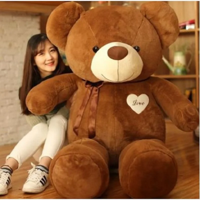 Lovely romantic ribbon teddy Bear Plush toys Cute teddy bear dolls Birthday present A present for my girlfriend