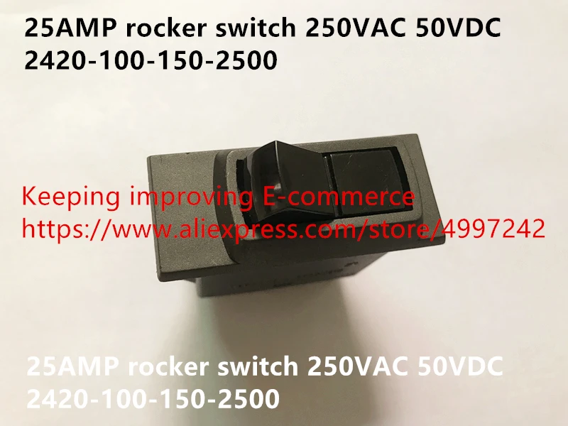 original novo 100 25amp rocker switch 250vac 50vdc 2420 100 150 2500 03