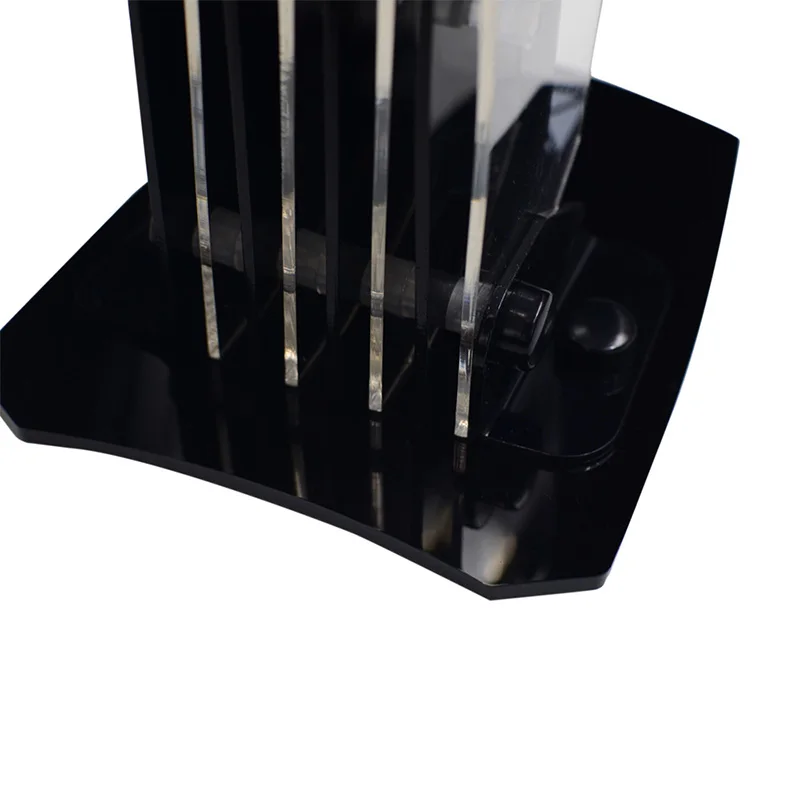 Chef Knife Block 5-Pieces Set Knife Stand Used for 3" 4" 5" 6" Ceramic Knife+ One Peeler High Grade Acrylic Knife Holder