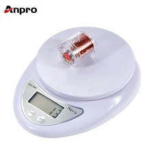 Anpro, 5 кг/1 г, 1 кг/0,1 г, портативные цифровые весы, светодиодный, электронные весы, измерительный вес, кухонные, светодиодный, электронные весы