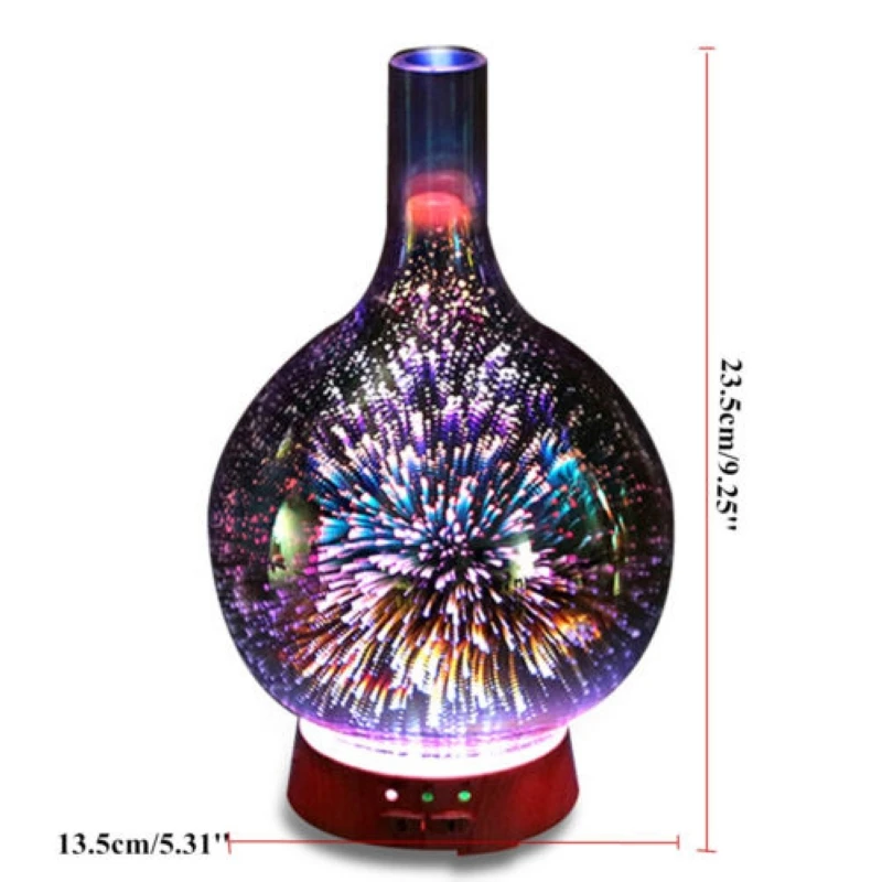 2019 New Fashion LED Light Essential Oil Mist Humidifier Ultrasonic Aroma Diffuser Aromatherapy