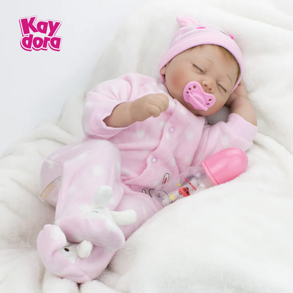 22 дюйма 55 см силиконовые куклы Reborn реалистичные Bebe спящие Младенцы игрушки для