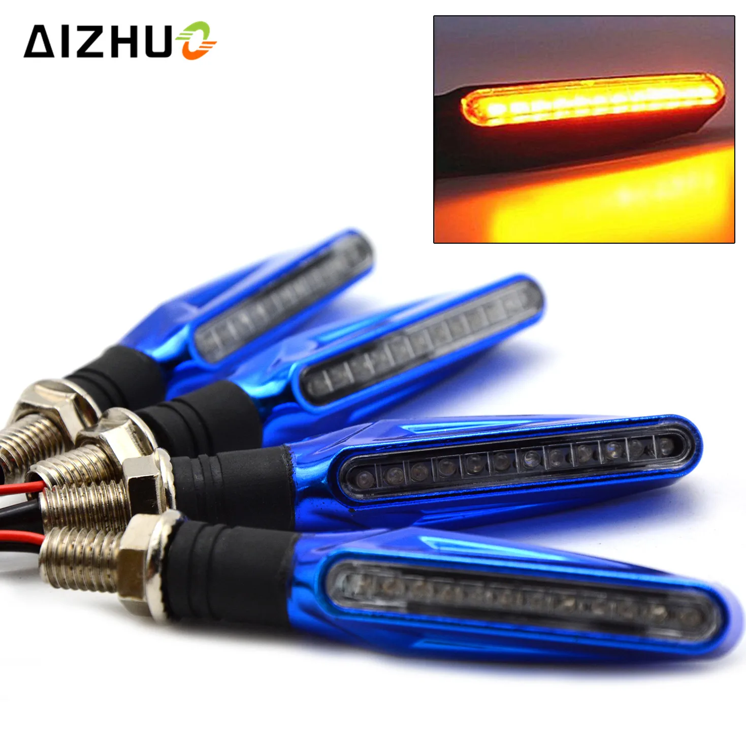 Motorcycle Turn Signal Light Flexible LED Flashing Indicators Blinkers light for BMW S1000R S1000RR C600Sport DUCATI ST2 ST3 ST4