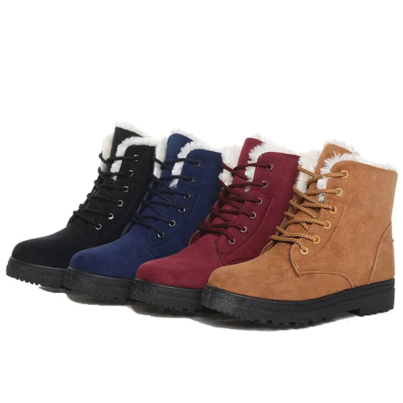 

Winter Lovers Women Boots Warm Snow Boots Women Ankle Boots Heels Fashion Platform Shoes Female Boots Winter Shoes Botas