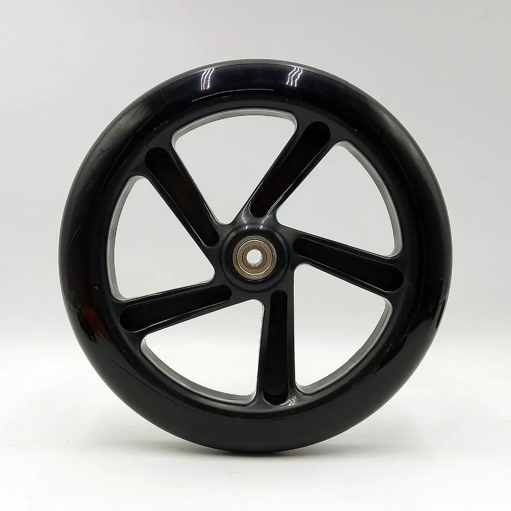Prix pour Best-vente 2 PCS pliant ville scooter roue qualité résistant à l'usure PU adulte scooter roue 200x40mm Prix pour Best-vente 2 PCS pliant ville scooter roue qualité résistant à l'usure PU adulte scooter roue 200x40mm