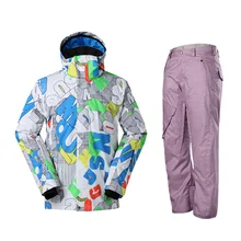 Gsou Snow New Arrival Winter men’s Snowboard Jacket outdoor Warmth Waterproof Windproof skiing Coat And Pants Ski Suits Skiwear