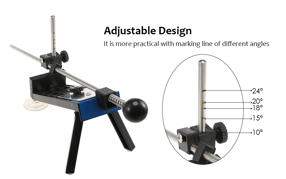 Новое обновление, точилка для ножей из стали, профессиональная точилка для кухонных ножей, заточка с фиксированным углом, инструменты для заточки камней