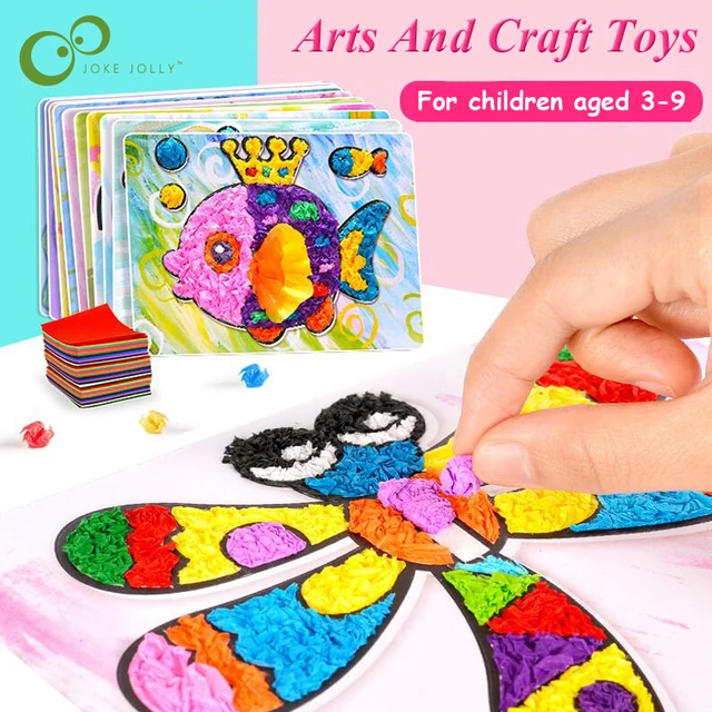 3Pcs DIY Cartoon Crafts Toys For Children Felt Paper Handicraft Kindergarten Material Funny Arts And Craft Gift for Boy Girl GYH 1