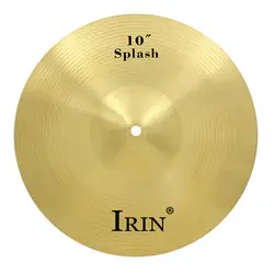 ИРИН Медь сплава подвесная тарелка барабаны комплект прочный латунный сплав тарелки для ударные инструменты игроков начинающих 10 дюймов