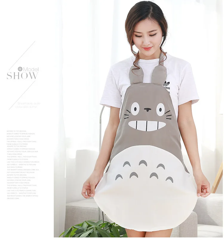 

1pcs apron;Nursing sleeves /lot Antifouling Cute Totoro Waterproof cloth Fashion favorite for mom Cooking oil-proof