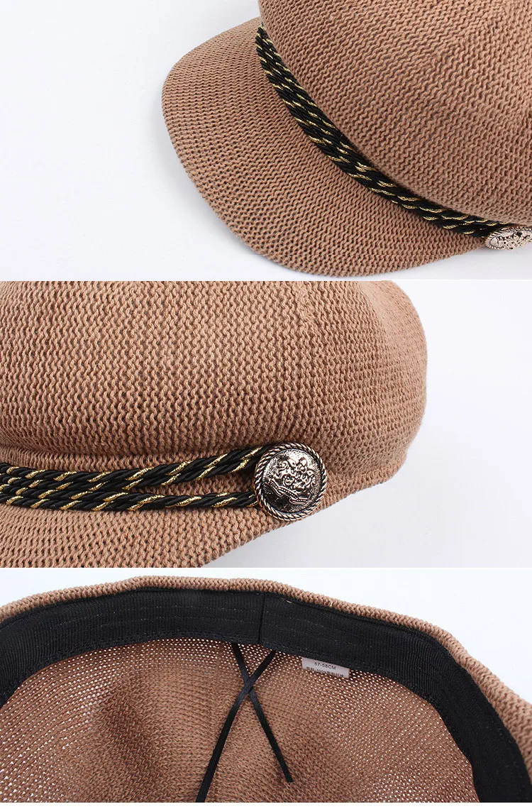 Hot Sale 2018 British Style New Breathable Cotton Beret Fashion Lady Outdoor Travel Leisure Sunshade Hat ACD03 (10)