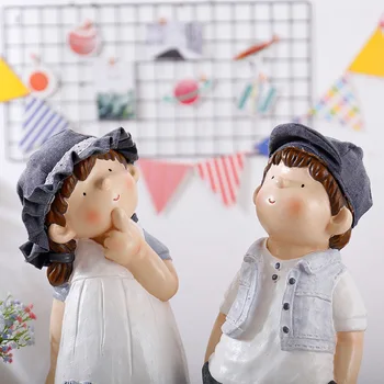 

Home Children's Room Cute Doll Decoration Student Birthday Gift Clothing Store Window Showcase Ornaments Figure Statue Figurine