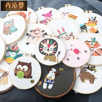 

3D Embroidery DIY Cross Stitch Kits Cartoon Flower Europe Town Scenery Cross Stitch Series Needle Arts Crafts Sewing Decor