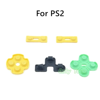 

Aipinchun 10Sets For Playstation 2 Controller Replacement Silicone Rubber Conductive Pads Buttons Touches Repair Parts
