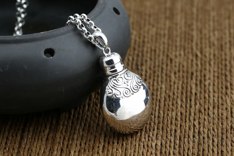 Подвеска тибетская из серебра 925 пробы в виде шкатулки|tibetan gau|prayer boxbox pendant |