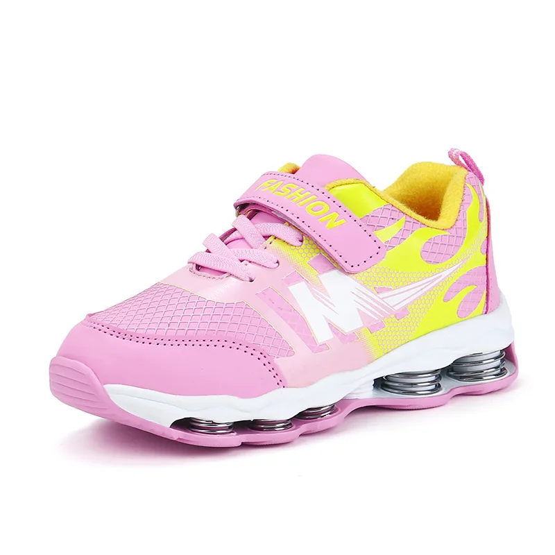 أطفال أحذية الفتيان قماش شبكي رياضي رياضية 2019 الربيع الخريف الطفل احذية الجري الطفل الفتيات بو الجلود حذاء كاجوال تنفس أحذية