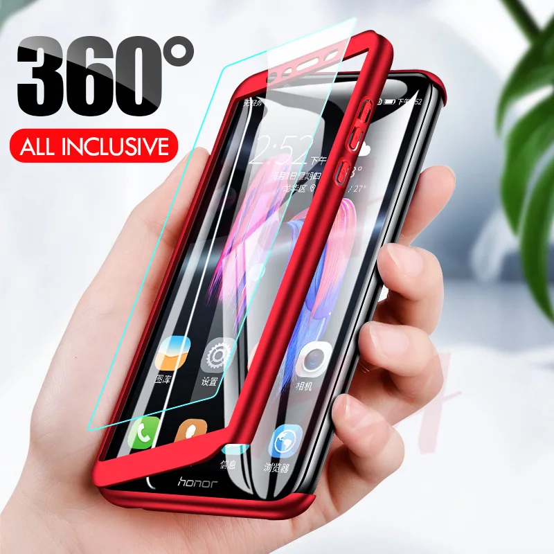 360 градусов полный чехол для телефона Huawei Nova 2 2s 3 3i 3e P смарт-экран протектор телефона крышка Honor V9 Play 10 Lite чехол