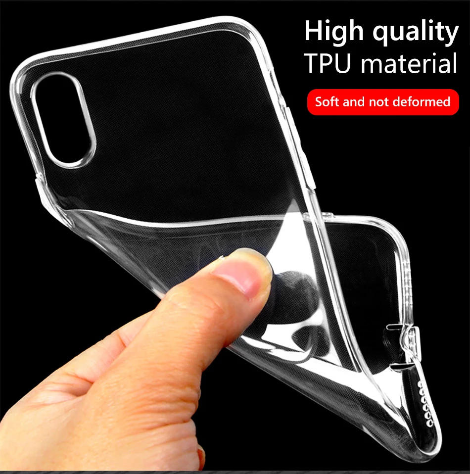 !ACCEZZ Transparent Thin TPU Case Cover Capa For iphone X XS XS MAX XR Phone Soft Protective Back Clear Shell Fundas Coque Cases (5)