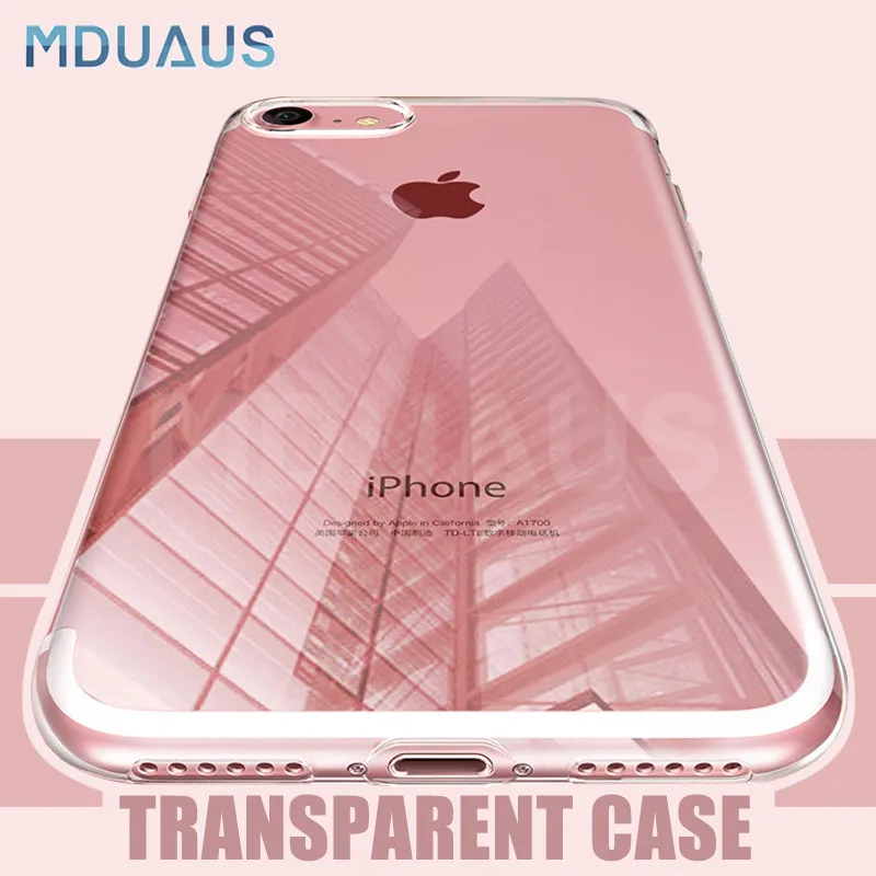 

Transparent Soft TPU Case on the For iPhone 8 7 6 6S Plus 5 5S SE Clear Thin Cases For iPhone X XR XS Max Silicone Cover case