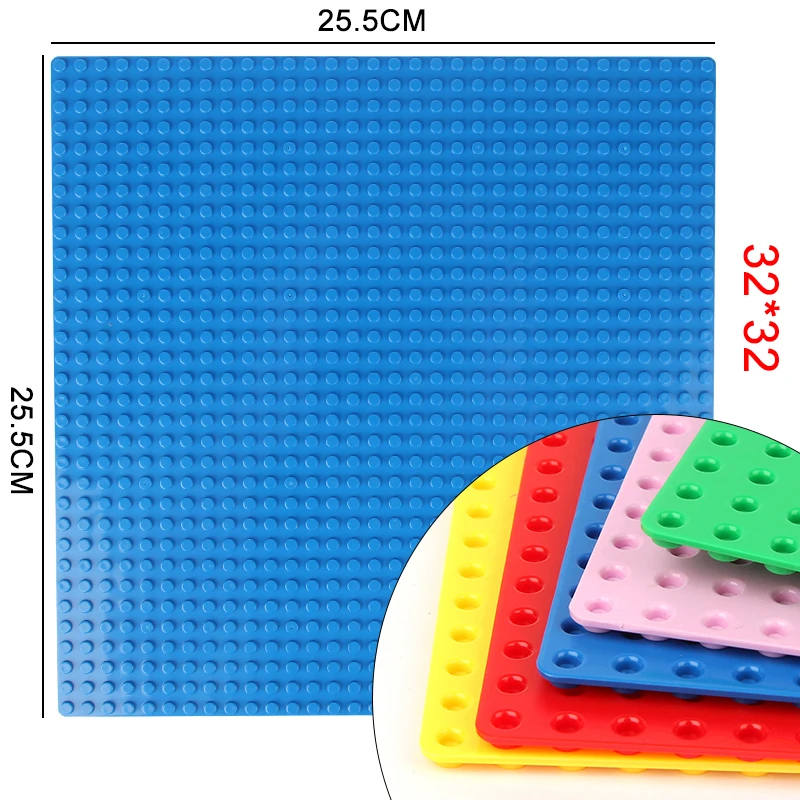 Классический базовый пластин Пластик Кирпичи плиты Совместимость крупных брендов строительные блоки Строительство игрушки 32*32 точки